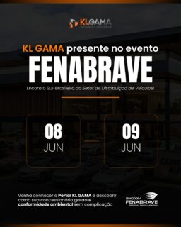 KL GAMA estará no FENABRAVE SC!
Nos dias 8 e 9 de junho, estaremos no Encontro Sul-Brasileiro do Setor de Distribuição de Veículos representando o Portal KL GAMA — a solução completa para sua concessionária garantir conformidade ambiental sem complicação.
Vem nos visitar e descobrir como simplificar a gestão ambiental do seu negócio!
📍 SINCODIV FENABRAVE Regional Santa Catarina
🗓️ 08 e 09 de junho
--------------------
#fenabrave #fenabravesc #concessionaria #santacatarina