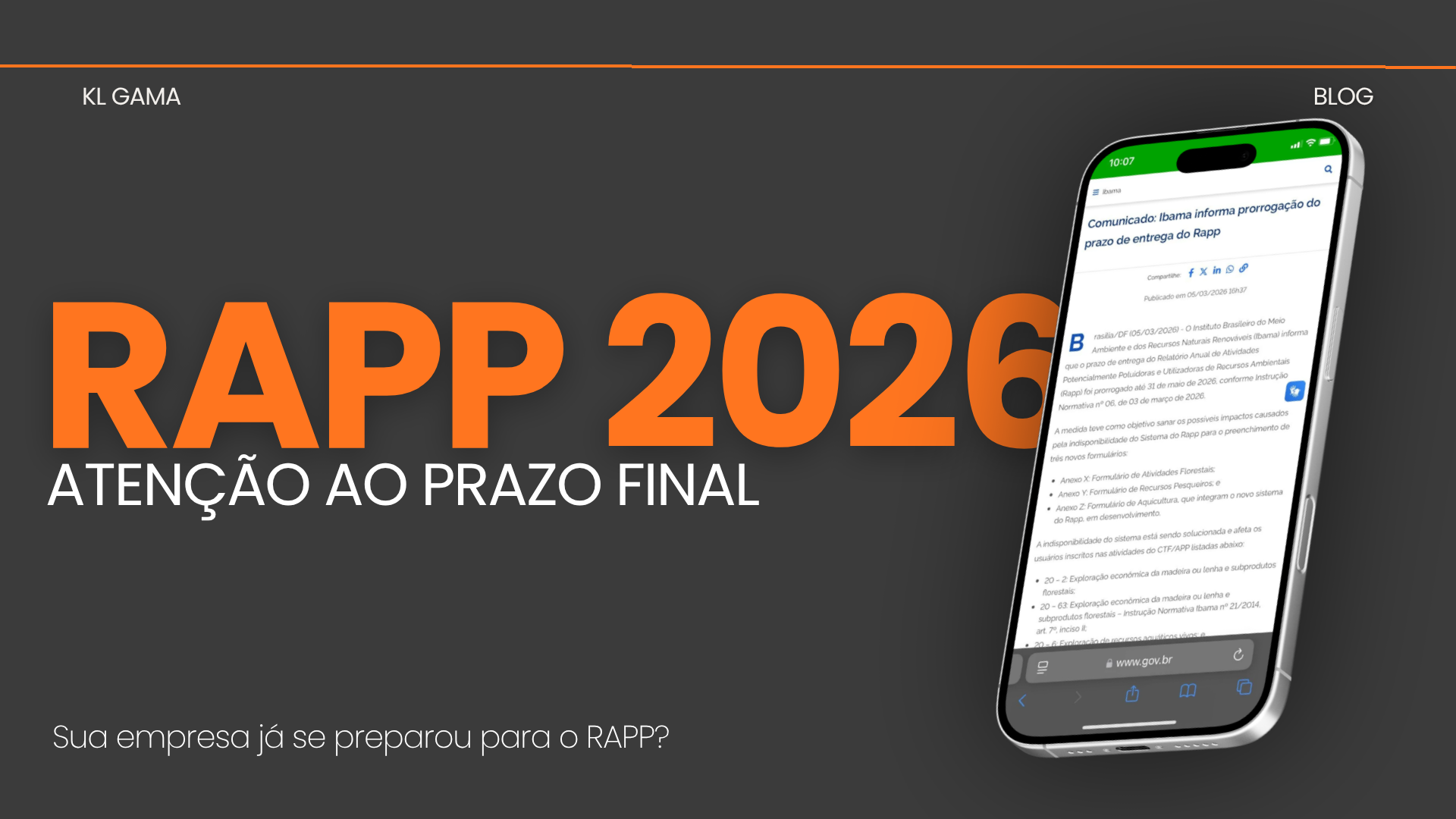 Leia mais sobre o artigo Prazo do RAPP 2026 IBAMA: empresas precisam declarar até 31 de maio